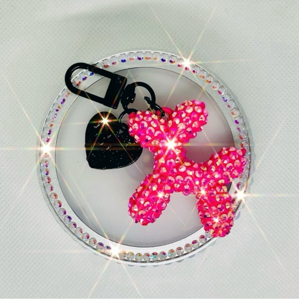 Bling Balloon Dog Purse Charm/ Keychain